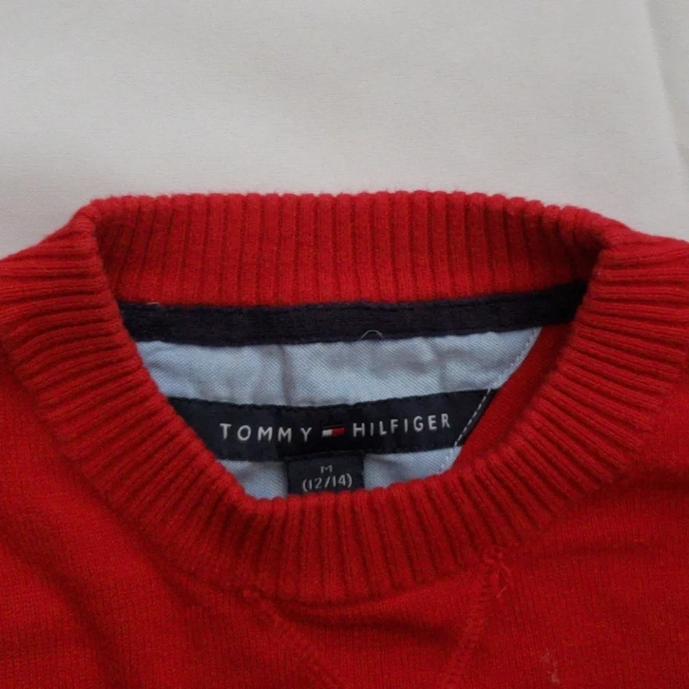 TOMMY HILFIGER BOYS LONG SLEEVE SHIRT SZ M - Picture 3 of 4